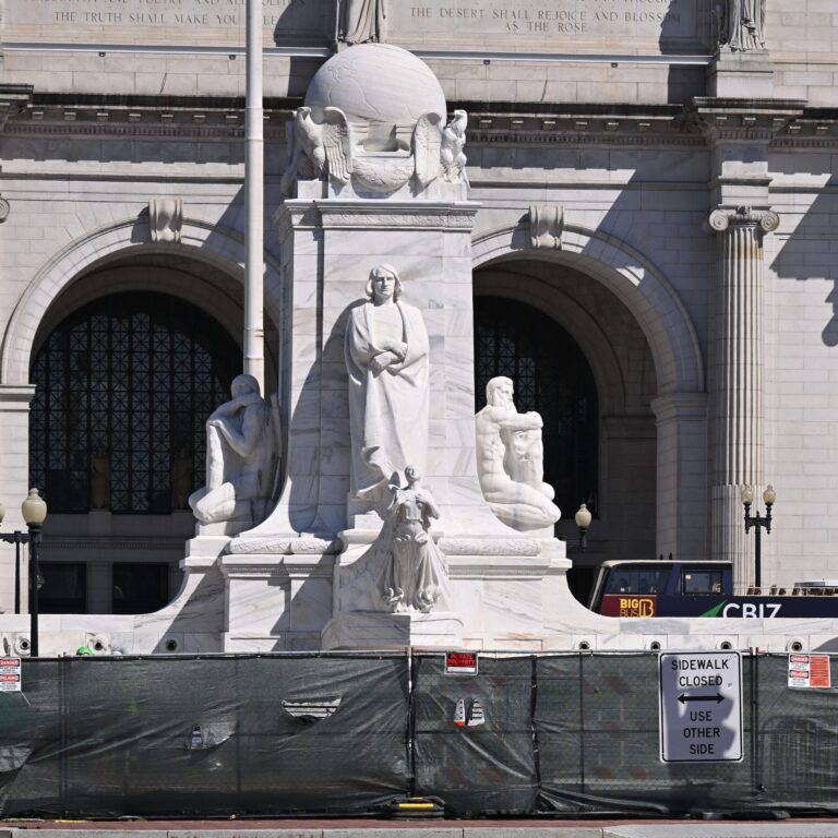 Columbus fountain renovation, Washington, DC