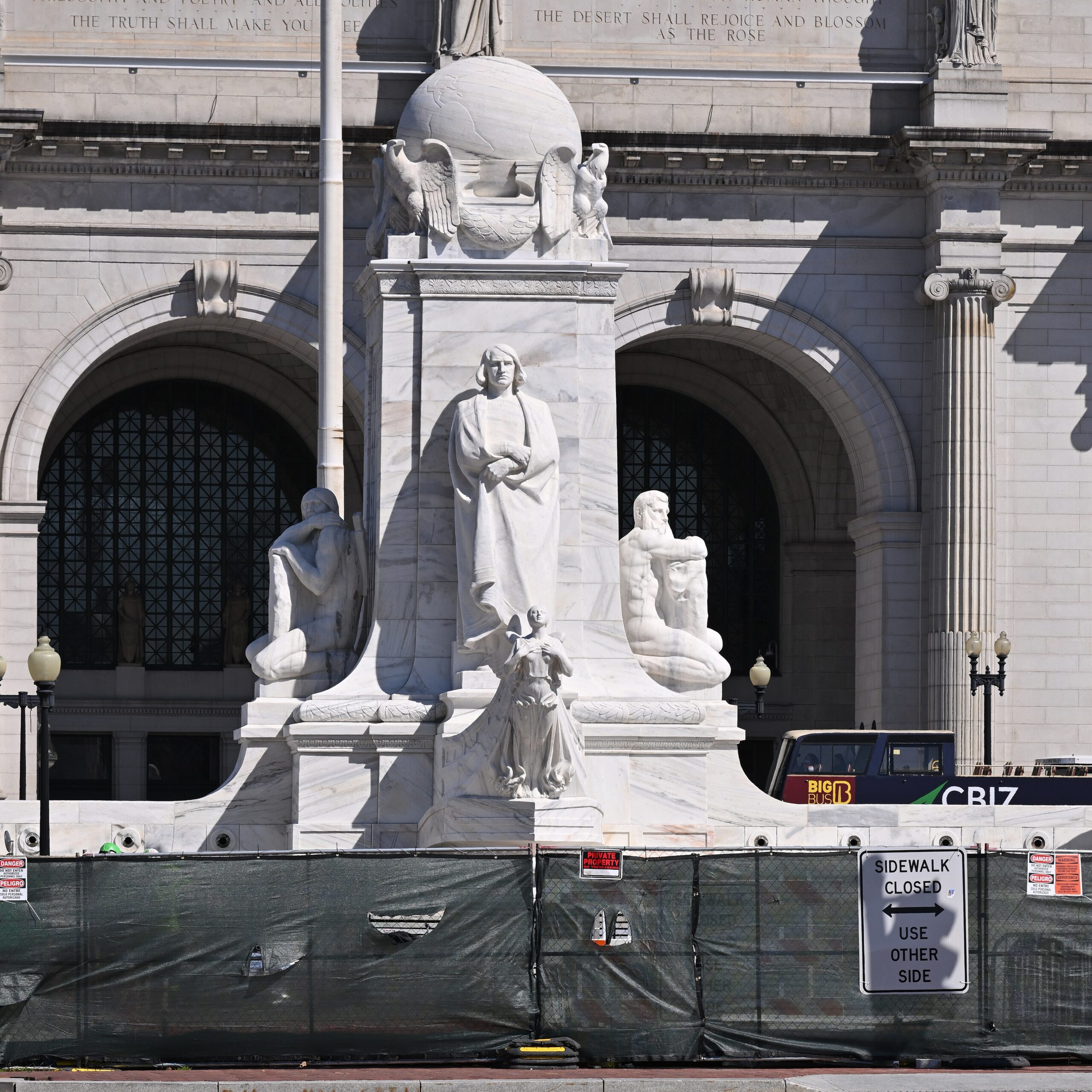Columbus fountain renovation, Washington, DC