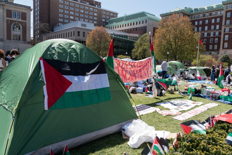 Pro-palestinian,Supporters,Set,Up,A,Protest,Encampment,On,The,Campus